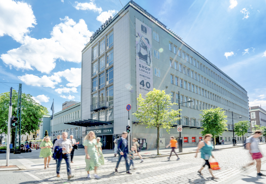 Xhibition shopping mall in Bergen city centre